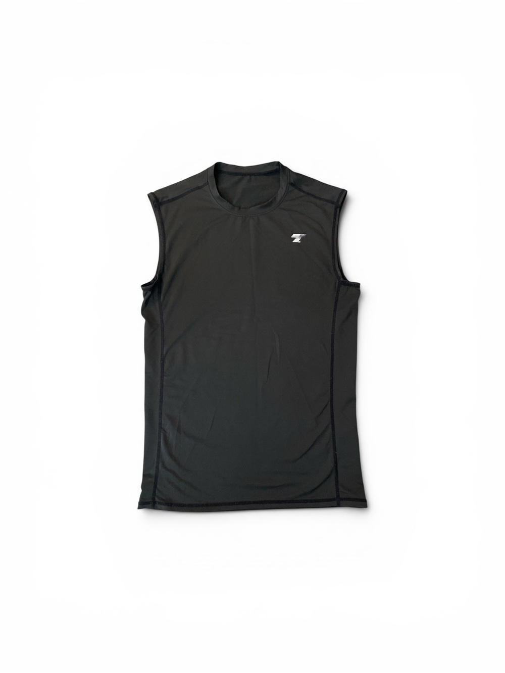 Men's Black Sleeveless Athletic Compression Shirt